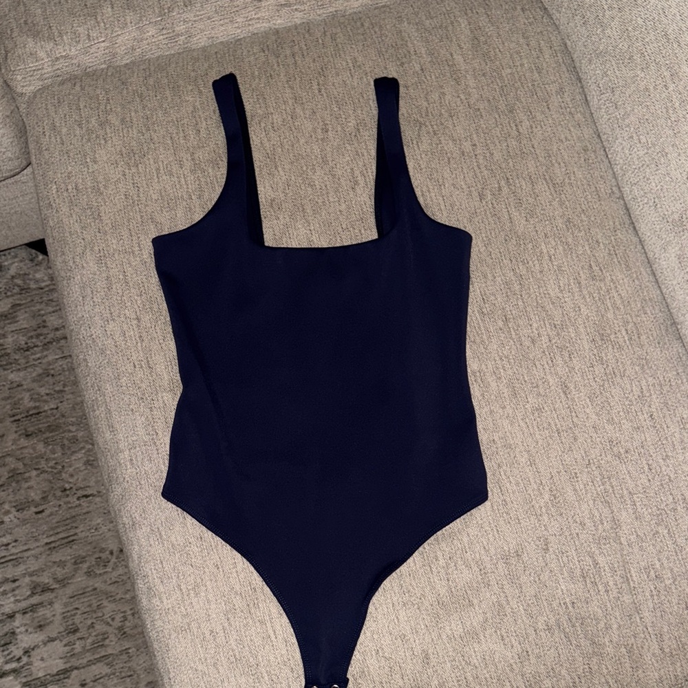 Good American Deep Blue Bodysuit